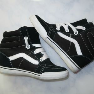 Vans Sk8-Hi Black Wedge Shoes
